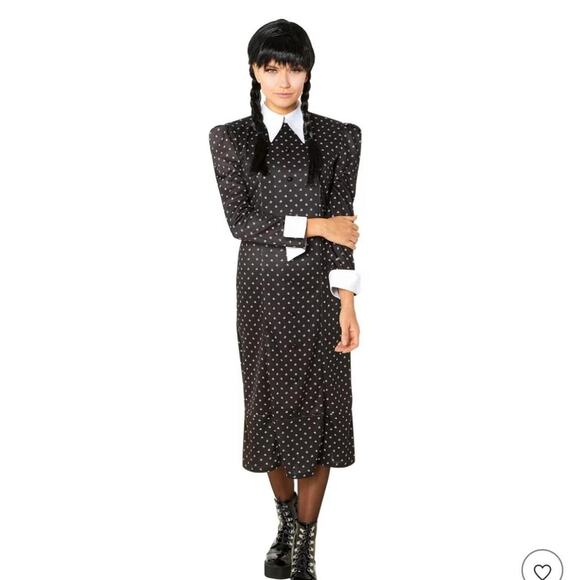 Wednesday Addams large child costume - Picture 7 of 10